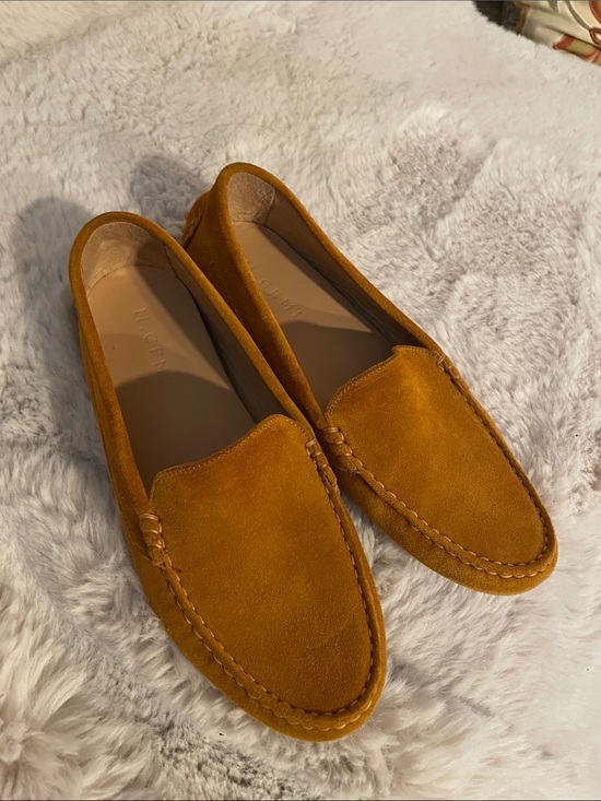 M. Gemi Shoes - M. Gemi The Felize Suede Driving Shoes Sunflower Yellow 39.5